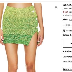 Lovers & Friends Skirt- Genia Ombre Skirt